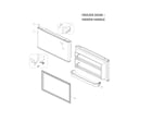 Kenmore 11160512911 freezer door - hidden handle diagram