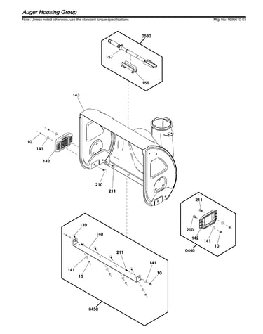 Auger housing