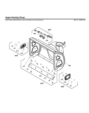 Auger housing