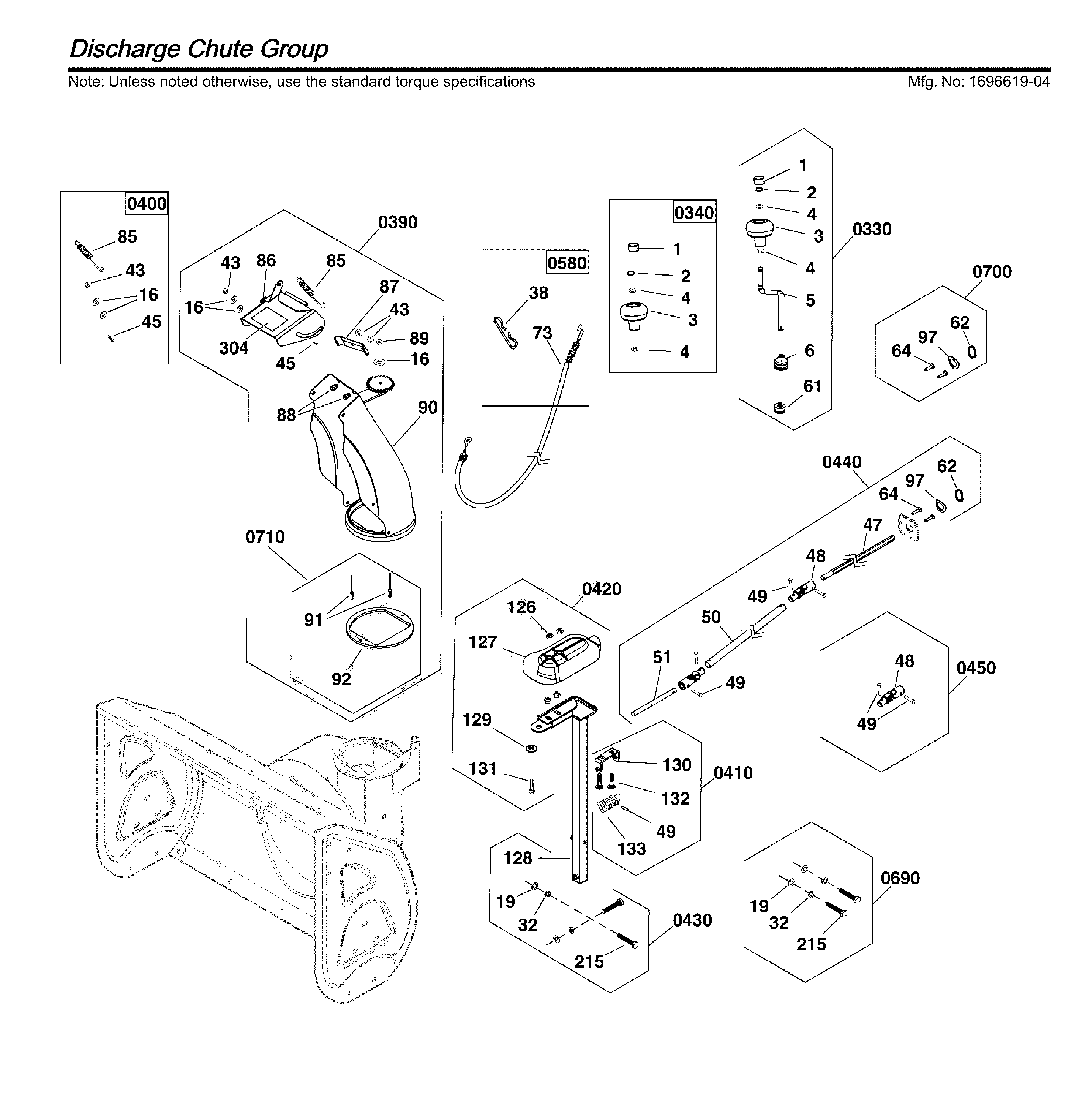 Discharge chute
