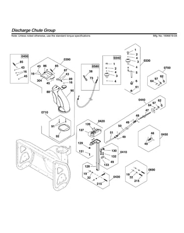 Discharge chute
