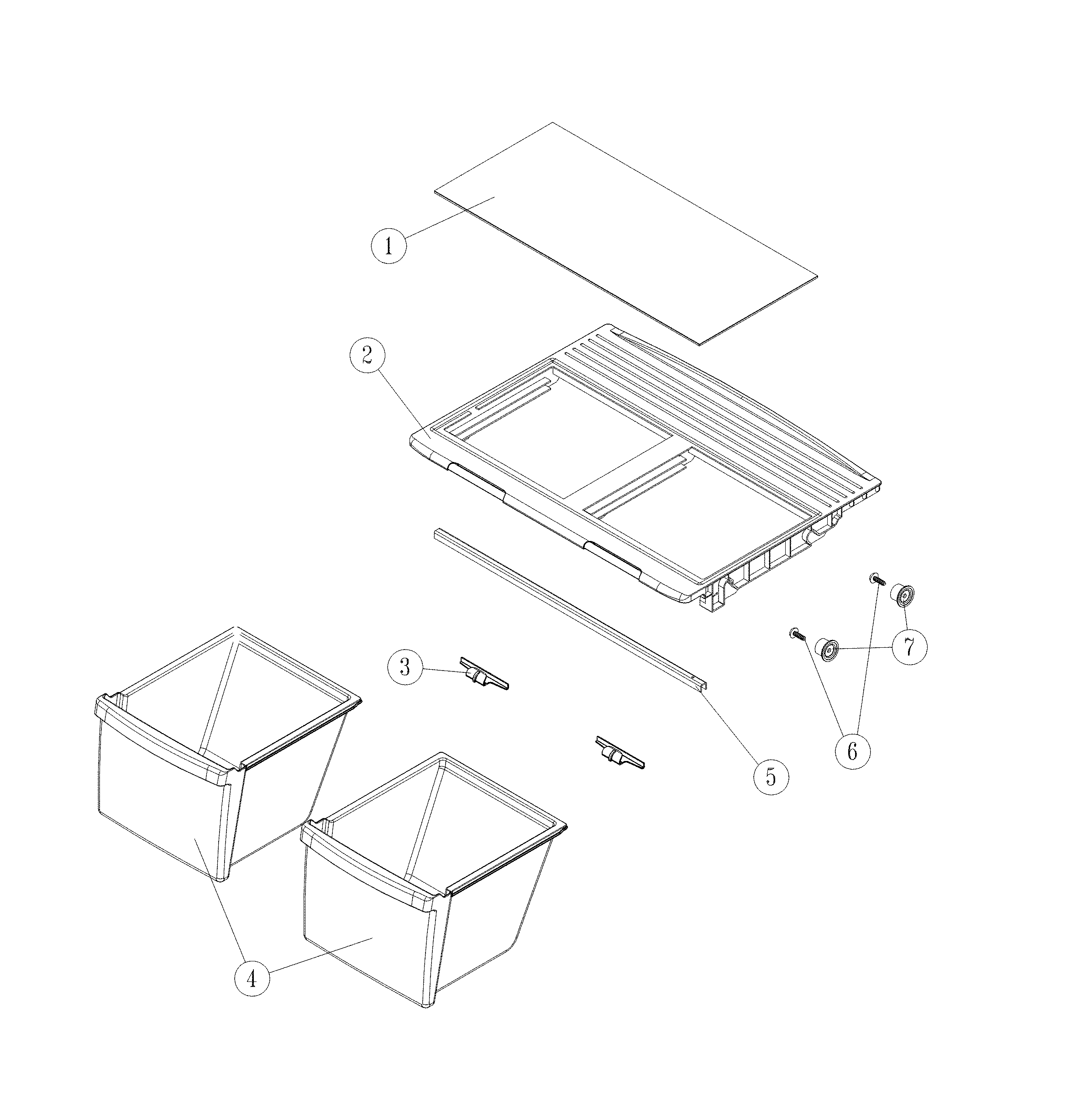 Crisper shelves