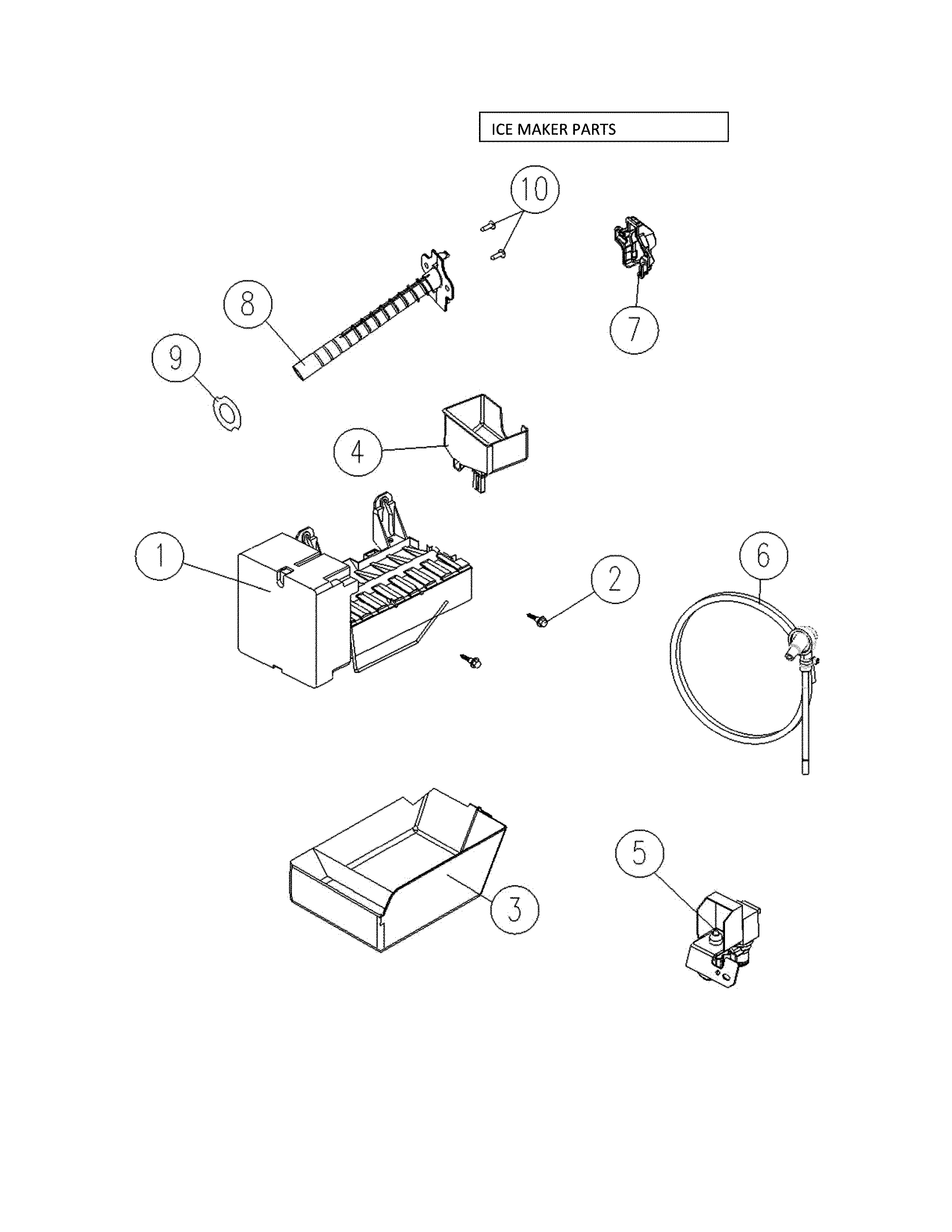Ice maker parts