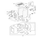 LG DLEX7900BE/00 cabinet & door assembly: electric type diagram