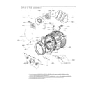 LG WM3900HBA/00 drum/tub assembly diagram