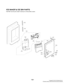Ice maker/ice bin parts