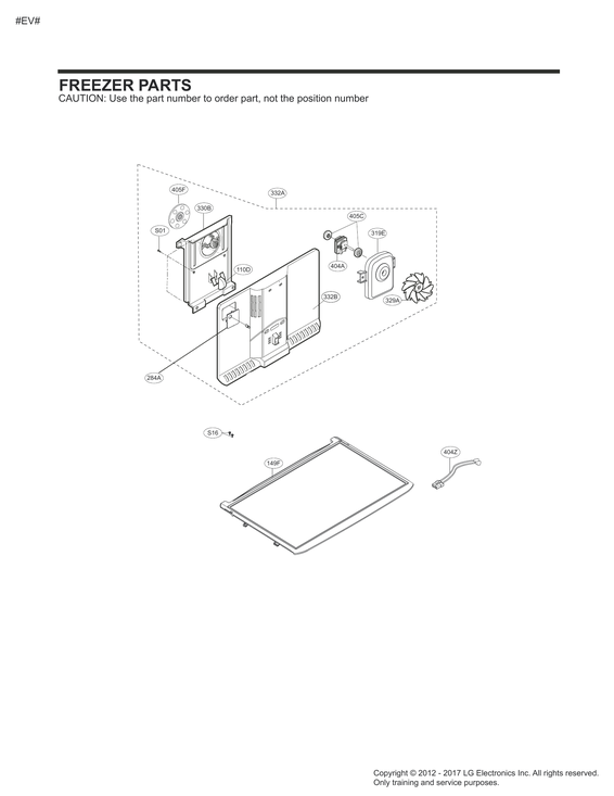 Freezer parts