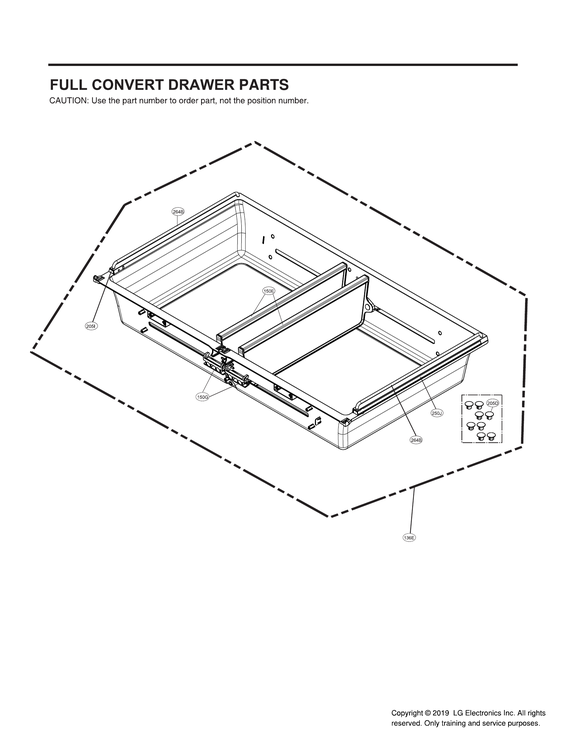 Full convert drawer parts