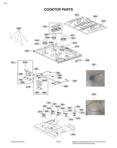 Cooktop parts