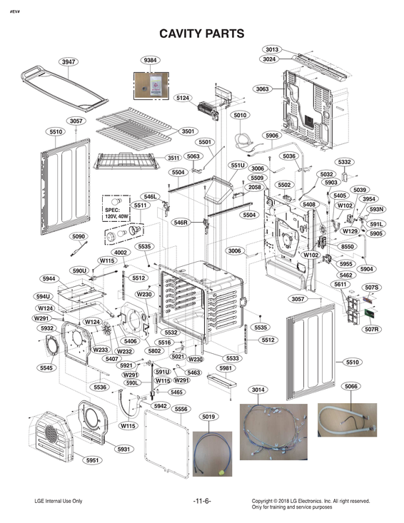 Cavity parts