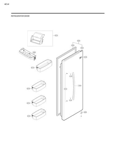 Refrigerator door