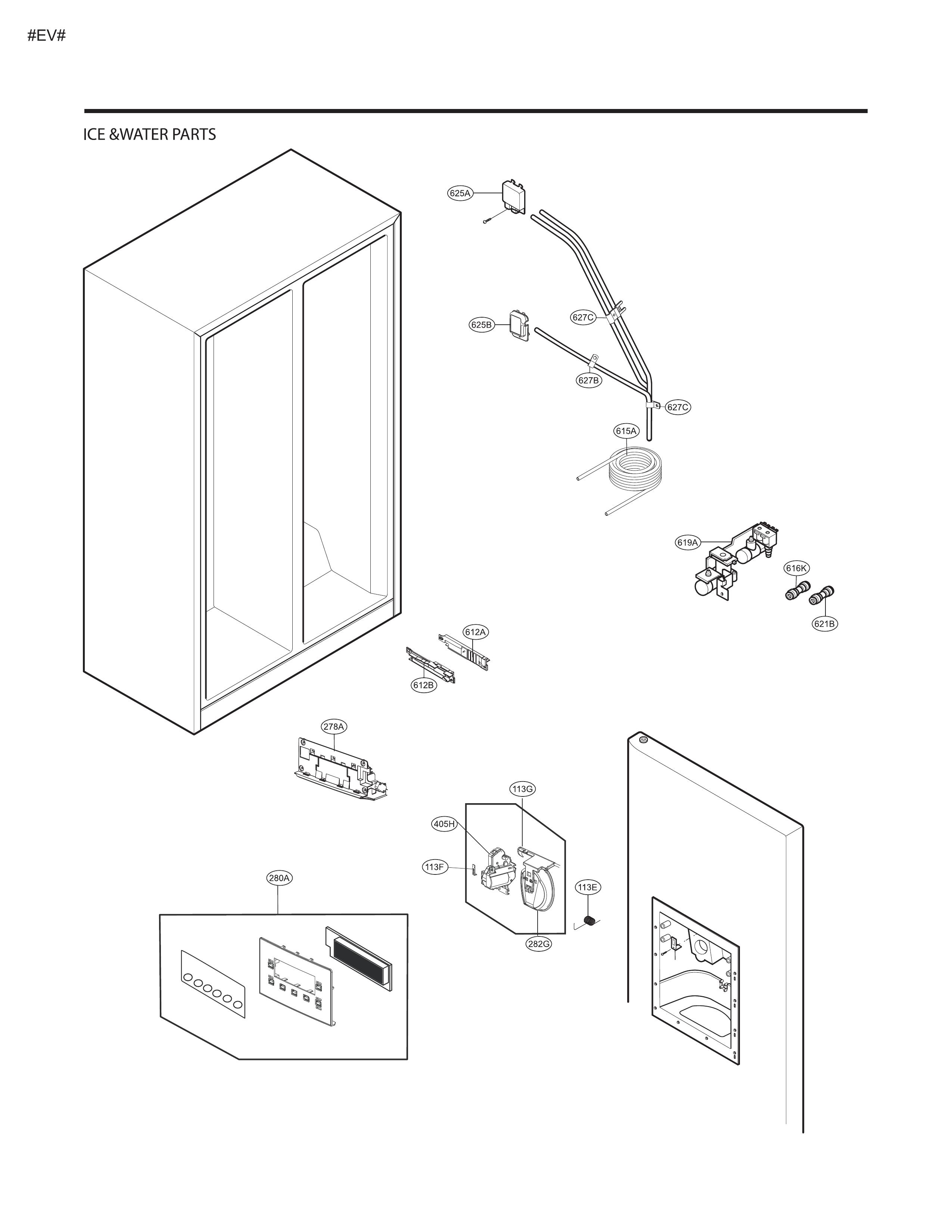 ICE/WATER PARTS