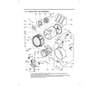 Kenmore Elite 79641542210 drum/tub assembly diagram