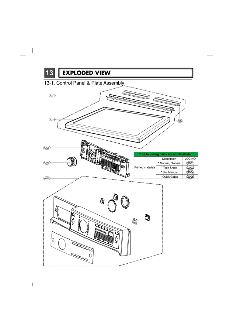 CONTROL PANEL/PLATE ASSY