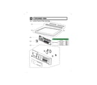 Kenmore Elite 79681728000 control panel/plate assy diagram