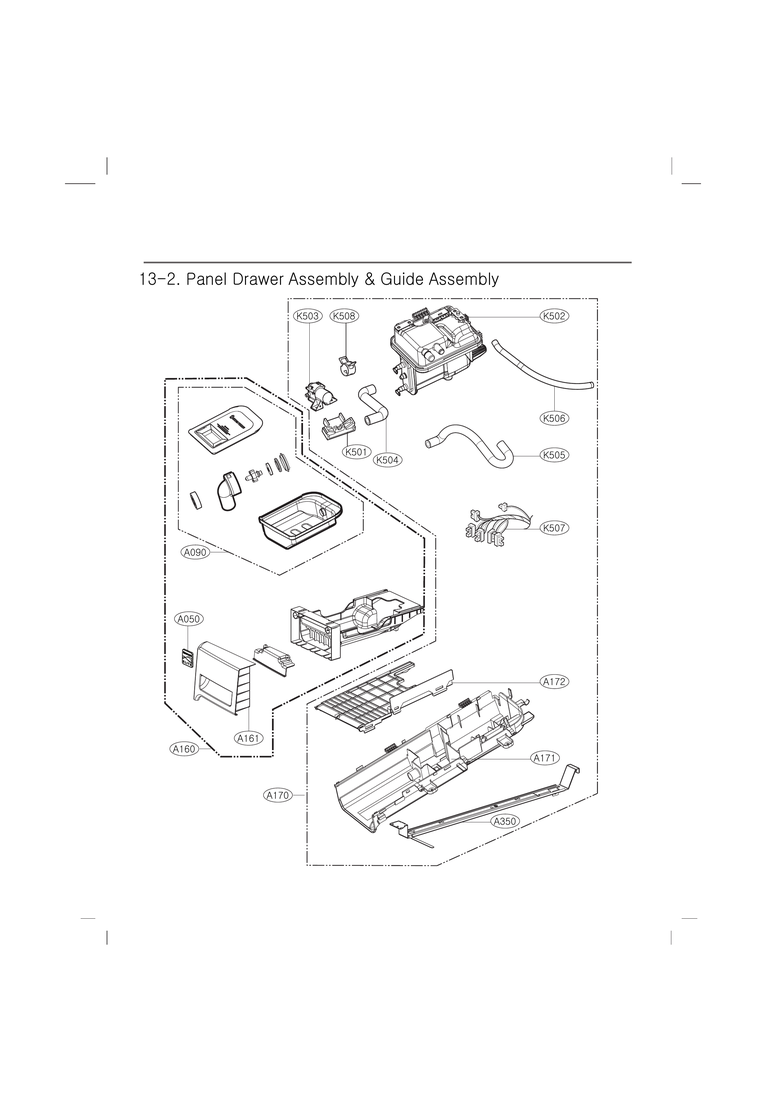 PANEL DRAWER/GUIDE ASSY