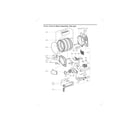 Kenmore Elite 79681728000 drum/motor assy: gas type diagram