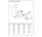Kenmore Elite 79572482412 ice maker/ice bin parts diagram
