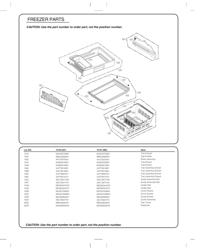 Freezer parts
