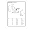 Kenmore Elite 79573153611 ice maker/ice bin parts diagram