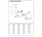 Kenmore Elite 79574033414 ice maker/ice bin parts diagram