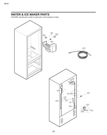 Water/ice maker parts