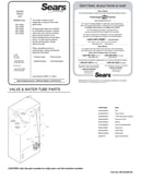Valve/water tube parts