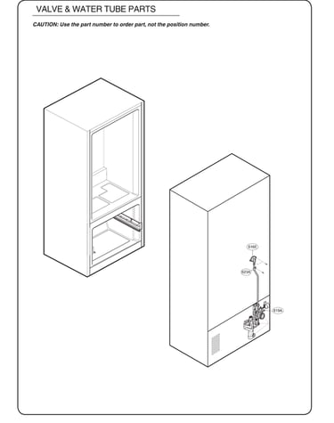 Valve/water tube parts