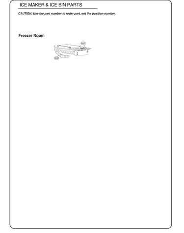 Ice maker/ice bin parts