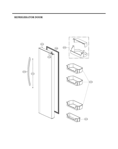 Refrigerator door