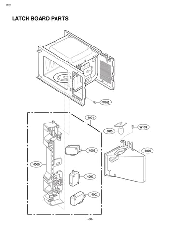 Latch board parts