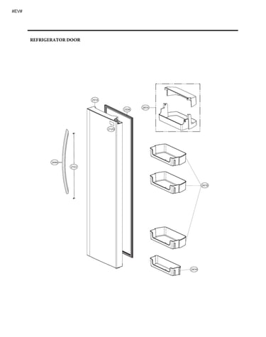Refrigerator door