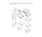 Kenmore Elite 79551822412 refrigerator compartment diagram