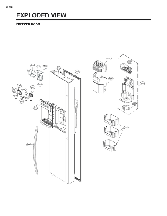 Freezer door