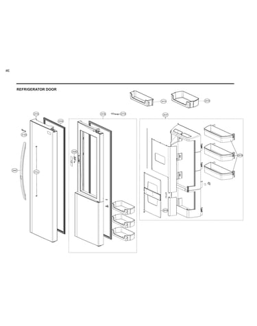 Refrigerator door