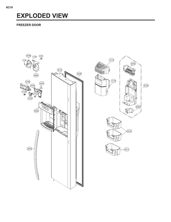 Freezer door