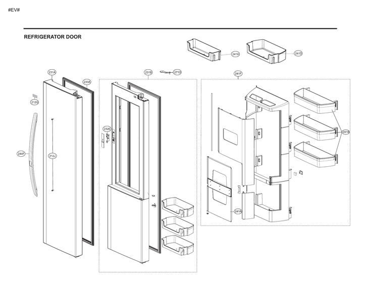 Refrigerator door
