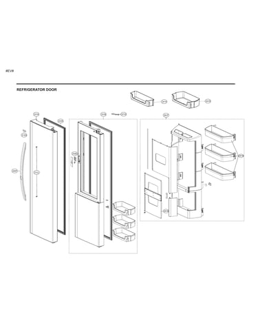Refrigerator door
