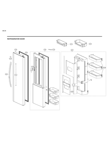 Refrigerator door