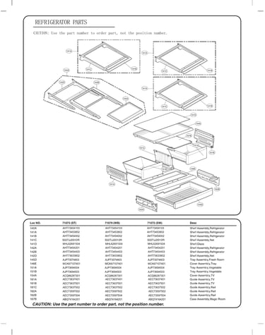 Refrigerator parts