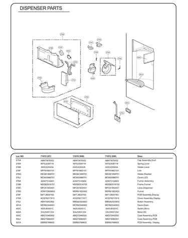 Dispenser parts