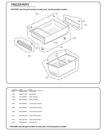 Freezer parts