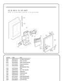 Ice maker/ice bin parts