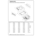 Kenmore Elite 79573165611 freezer parts diagram