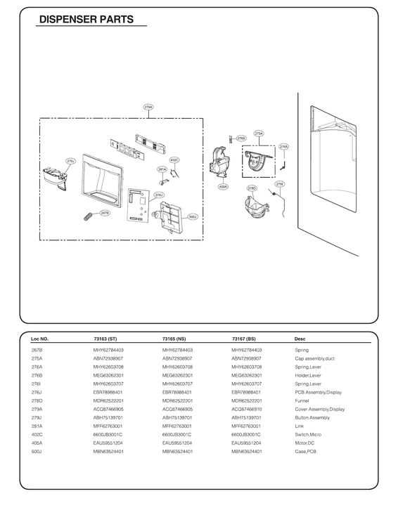 Dispenser parts