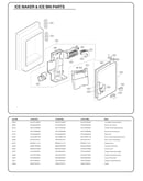 Ice maker/ice bin parts
