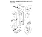 Kenmore Elite 79574102812 case parts diagram