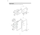 Kenmore 79578039212 door parts diagram