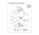 Kenmore Elite 79629478001 top cover assembly diagram