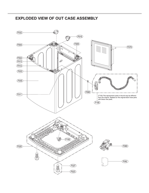 Outer case assembly